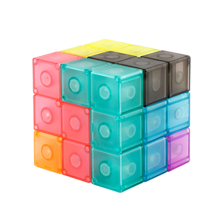 磁力魔方积木索玛立方体三阶块学生儿童益智百变玩具立体磁铁思维