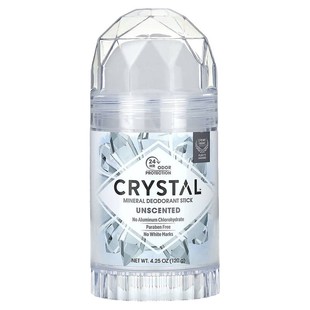 美国CRYSTAL天然矿物止汗露水晶石棒持久干爽去味男女适无香走珠