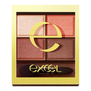 日本直邮EXCEL眼影滋润浓厚质感眼影砖棕色舒缓4.3g正品四色日常