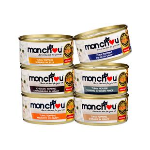 慕安士泰国进口主食猫罐头金枪鱼猫咪零食成幼猫营养70g6罐装