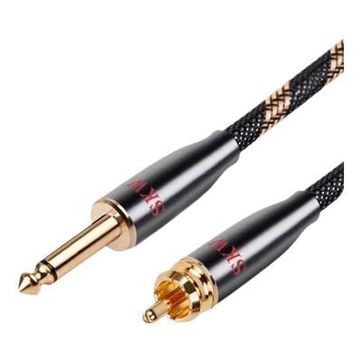 SKW发烧单晶铜6.5转RCA莲花线