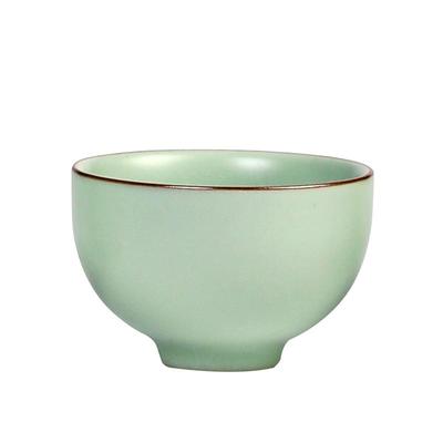 陶瓷汝窑可开片茶杯功夫茶具