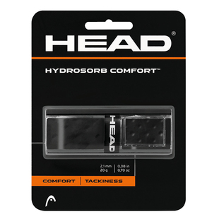 HEAD海德网球拍内柄皮羽毛球拍黑色舒适透气带孔通用手胶专用绑带