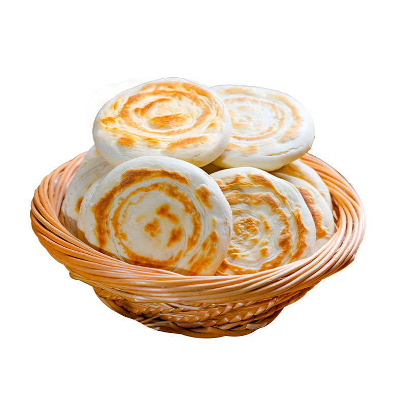 西安手工白吉馍肉夹馍105g*10个烧饼陕西特产商用顺丰冷链