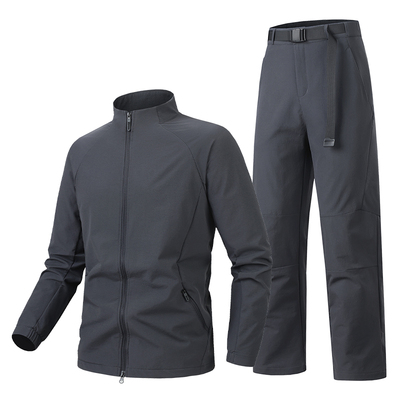 棉致运动套装男秋季新款户外跑步训练服速干衣晨跑服健身野战衣服