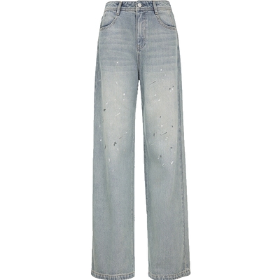 ONLY宽松直筒裤长裤牛仔裤