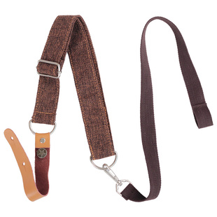 朗汀原创免尾钉打孔尤克里里斜跨背带 乌克丽丽肩带 ukulele背带