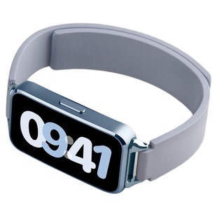 适用红米手环3表带新品Redmi 3科纳皮硅胶时尚拼色强力磁吸watch2腕带运动健康简约男女生情侣创意设计款夏天