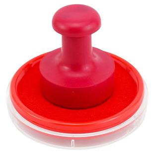 红色印台快干指纹印尼按手印的印泥财务硬泥盖章油办公圆形印台海绵垫速干朱肉印泥印章印泥盒子包邮