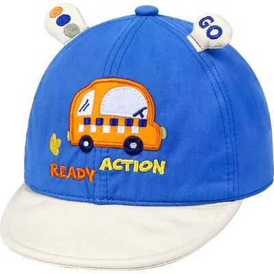 嘟嘟啦纯棉鸭舌帽软帽檐