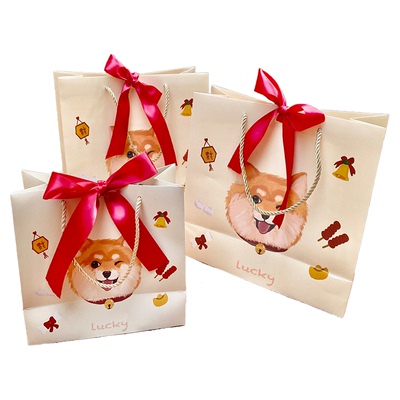 可爱柴犬福袋礼品包装袋礼物袋子
