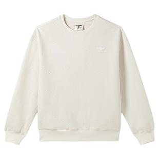 【隐序暗纹】BOYLONDON街头潮牌提花情侣款圆领套头卫衣N03065