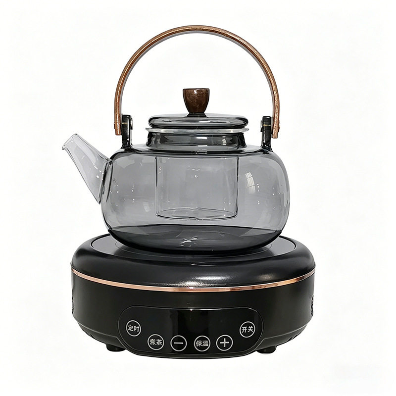 新款电陶炉1350W家用高硼硅玻璃养生壶小型烧水壶茶具礼品套装
