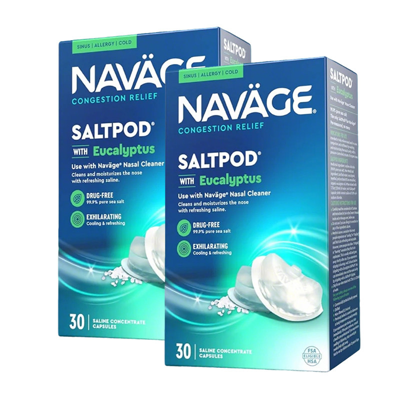 美国NAVAGE桉树精华洗鼻盐水2盒