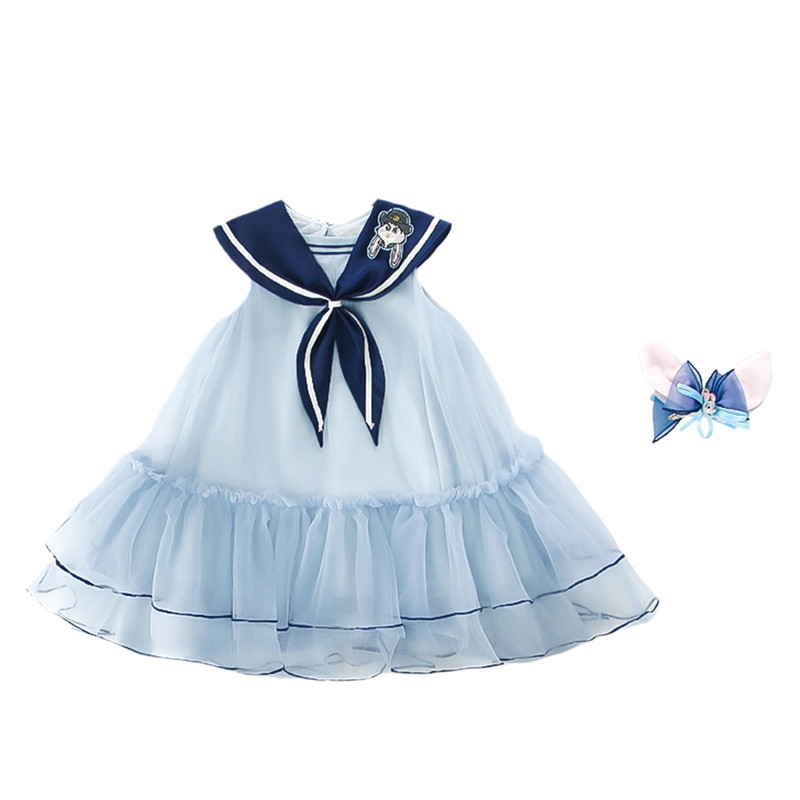 学院裙子夏装宝宝背心裙雪纺