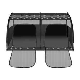 猫咪狗狗车载笼后备箱中小型犬猫咪帐篷外出四季通用户外猫窝狗笼