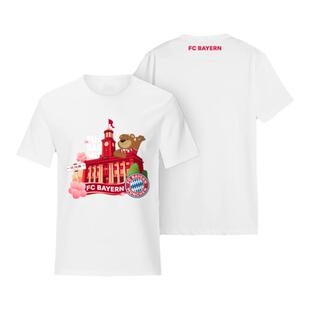 【官方正版】拜仁慕尼黑足球俱乐部｜武汉城市印花白色T恤短袖