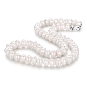 天然淡水珍珠项链馒头形全珠链轻奢百搭高级感颈链送女友妈妈婆婆