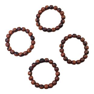 桶珠手串天然雷击枣木男女款本命年饰品老木料鼓珠配饰藏式老型珠