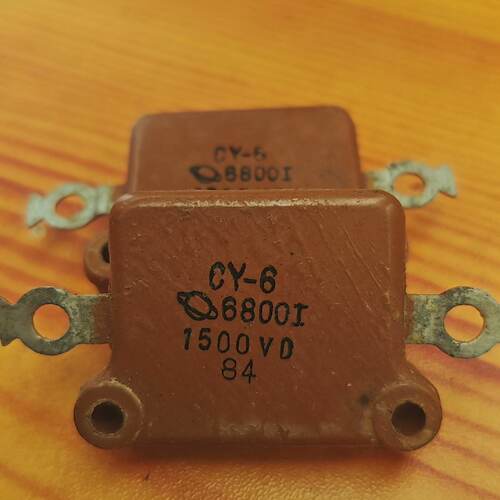 【询价】CY—6云母电容，6800]   1500VD，未使用，适用