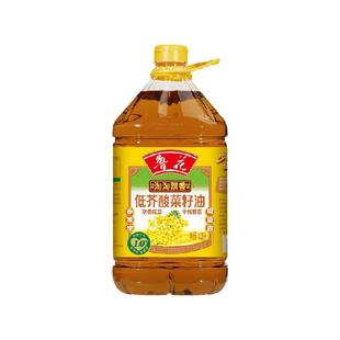【臻选】鲁花淘淘飘香低芥酸菜籽油4.28L厨房食用油非转基因物理