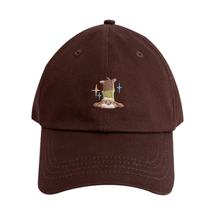 酷乐潮玩萌趣可爱萌趣小狗棒球帽刺绣格纹盆帽蓓蕾帽拼布前进帽子