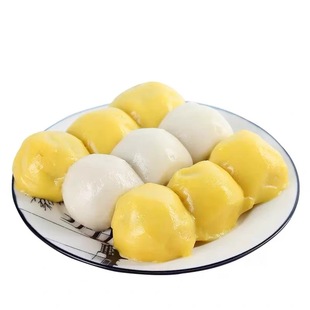 东北老式粘豆包东北特产年豆包手工包制黄白黏豆包年糕小吃软香糯