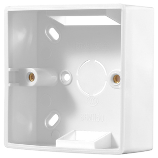 86型明盒底盒接线盒灰色明装线盒超薄加深电线盒子暗装改明装底盒