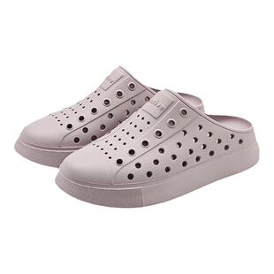 native拖鞋洞洞鞋新款足弓支撑半拖包头凉鞋女鞋一脚蹬厚底休闲鞋