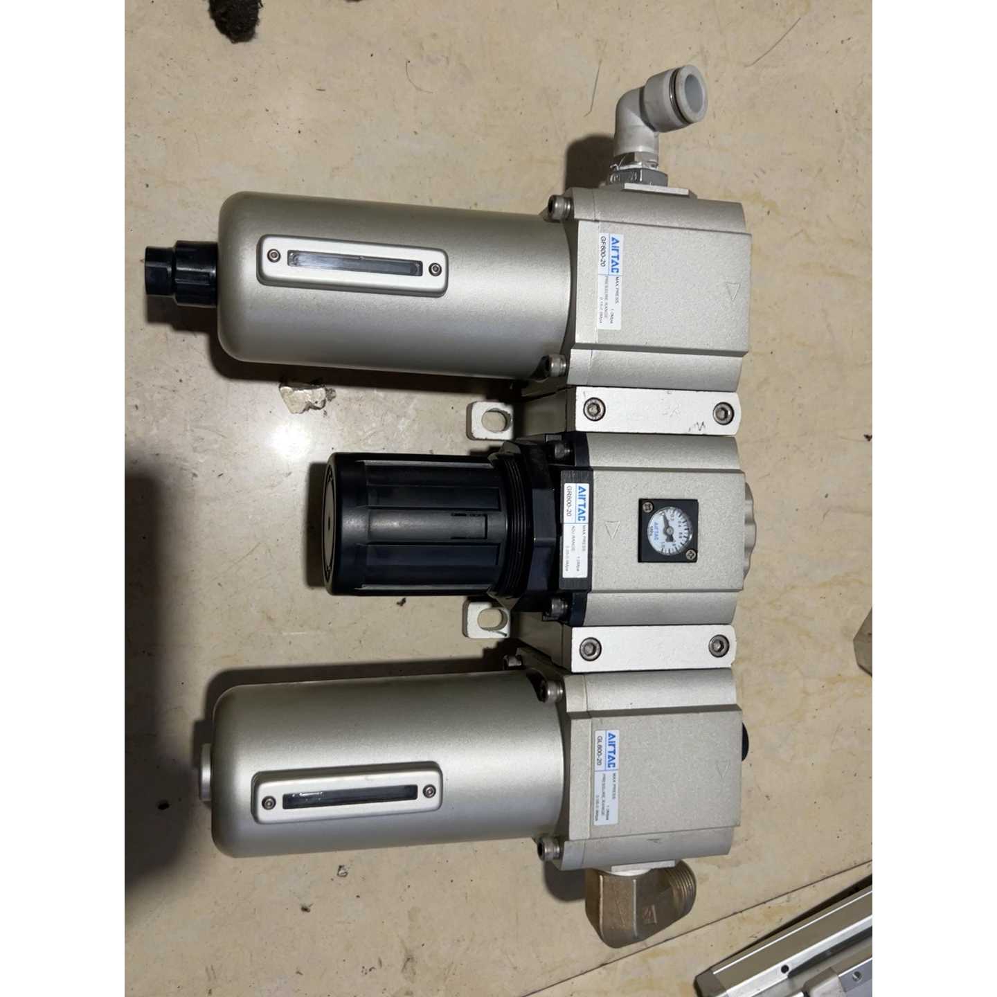 议价亚德客三联件油水分离器套装，型号GF600-20、GR600