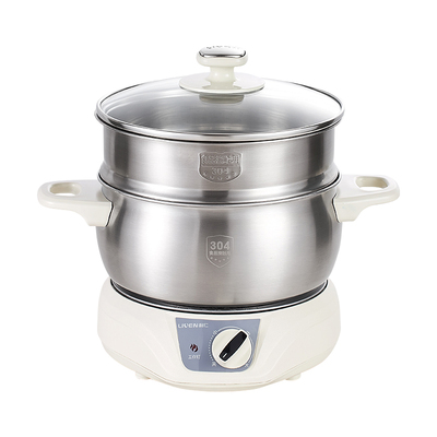 利仁多功能小电热火锅锅学生宿舍煮面分体电煮锅电火锅小型加热锅