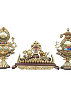 慧宝纯黄铜五妙欲藏传密宗供摆件