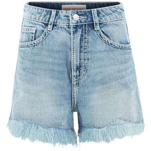 TrueReligion春夏女士流苏性感潮流百搭牛仔短裤