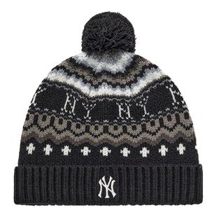 MLB官方 男女情侣时尚百搭北欧风无檐毛球针织帽25冬季新款BNV08