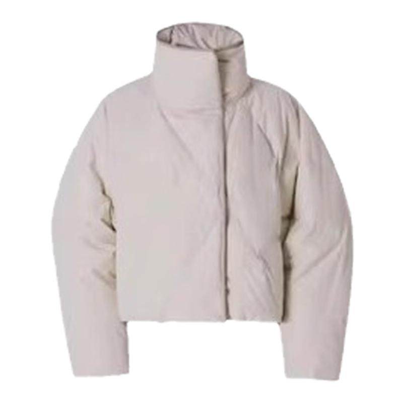 高级感加厚羽绒面包服保暖蝙蝠袖90白鹅绒廓形短款羽绒服外套女冬