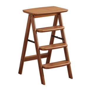 折叠梯凳两用实木登高取物凳家用稳步梯凳多功能厨房三步梯子凳子