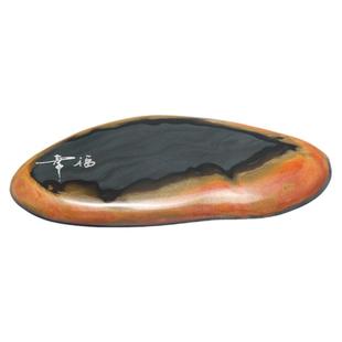 热卖歙砚茶盘中国风原石头干泡台家用精品小茶台壶承杯托茶海茶垫杯垫砚台文房四宝多功能茶具刻字茶道端砚