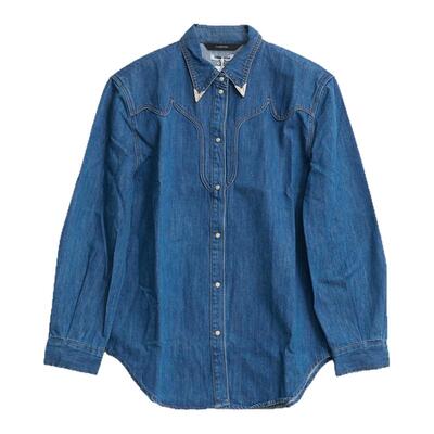 Pushbutton 春夏女士棉质水洗牛仔衬衫外套银泰百货 301596