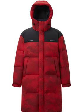 波司登新款中性时尚长款羽绒服