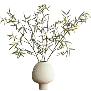 南十字星 新中式芒萁仿真绿植桌面插花摆件高级感假花仿真花摆设