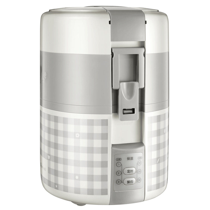小熊电热饭盒三层可插电蒸煮保温加热饭神器上班族自热便当盒