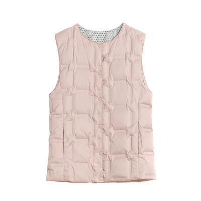 雅鹿石墨烯羽绒马甲女