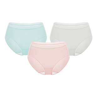 全棉时代女士全棉网眼内裤透气抗菌三角裤女生纯棉内裤轻薄裸感