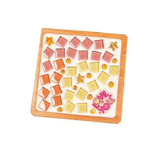 三八马赛克手工制作杯垫diy材料包儿童拼贴套装创意团建定制礼品