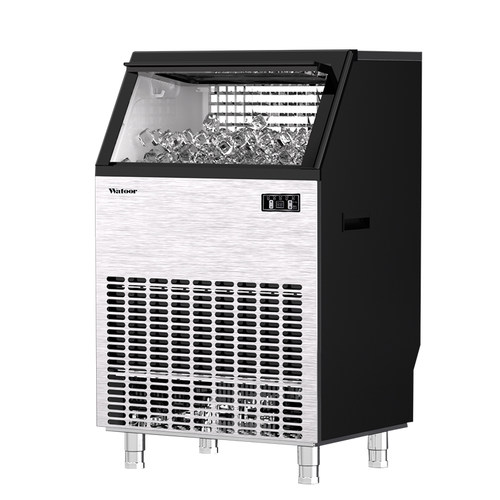 沃拓莱制冰机商用奶茶店120kg新款大型酒吧KTV全自动方冰块制作机