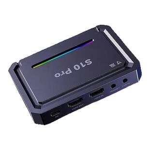 寸泓 S10Pro 4KHDR RGB采集卡高清直播单反相机直播会议采集器