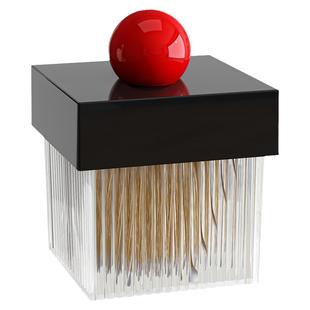 棉签收纳盒桌面棉棒牙签筒盒梳妆台镜柜放化妆棉香水小样首饰盒