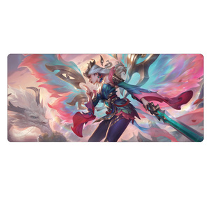 玉剑传说鼠标垫刀妹龙女凯尔剑圣LOL超大加厚定制键盘办公书桌垫