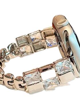 方形钻金属适用iWatch10987表带