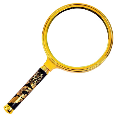 100倍放大镜老人阅读高清正品老花眼不伤眼儿童用扩大凸透镜手持